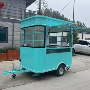 Carrito de Comida Rápida de Acero Inoxidable/Camión de Comida Móvil/Remolque de Comida para Exteriores, 4 Ruedas, Dimensiones Personalizables, 2 Años de Garantía, Superficie Plana - Product Image 1