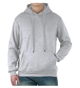 Men's Solid Pattern Hoodie Sweatshirt Winter French Terry <b>Fabric</b> 100% Polyester Anti-Wrinkle Screen Printed Size XL - Product Image 5