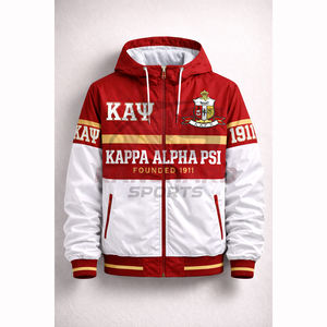 Chaqueta Cortavientos con Estilo, Fraternidad Kapa Alpha Psi, la Mejor Ropa Griega, Chaqueta Cortavientos Kapa Alpha Psi Duradera y Profesional - Product Image 1