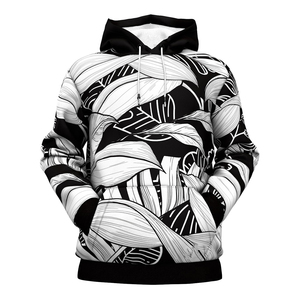 Sudadera con capucha de poliéster de gran tamaño para hombre, ropa de calle con estampado completo, diseño de sublimación para invierno - Product Image 4