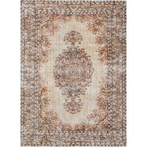 Vintage Sunflower/orange Mandarin Hand Knotted Wool <b>Rug</b> 6x8 ft Soft Texture Home Use-for Living Hallway Entryway Teen's Bedroom - Product Image 1