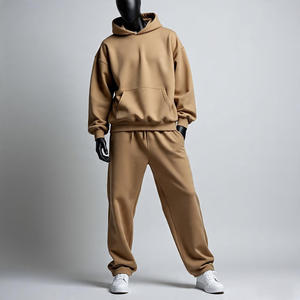 Survêtement avec logo de marque personnalisé Ensembles de survêtements 100% Survêtement en coton Ensemble de survêtements de sport pour hommes Survêtements de fitness 2025 - Product Image 4