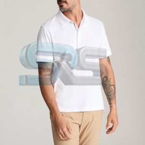 Nouveau modèle de polo décontracté pour hommes 100% coton T-shirt polo évacuant l'humidité avec couleur et logo personnalisés - Product Image 1