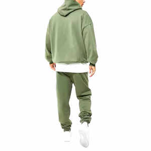 Pantalones holgados sweatsuitsCustom Flared Pants Vintage Acid Wash Sun Faded Puff Print Cotton Jogging Chándal para hombres - Product Image 2