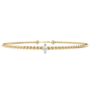 Fabulous 18K <b>Gold</b> Lab Grown Diamond Bracelet & <b>Bangle</b> Luxurious Jewelry - Product Image 5