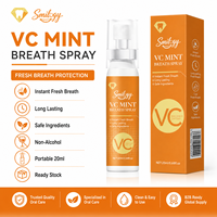 Spray Bucal Probiótico con Vitamina C, 20 ml, Tamaño Viaje, Sabor a Menta, Refrescante Bucal, Listo para Enviar