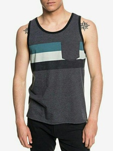 เสื้อแขนกุดแห้งเร็วสำหรับผู้ชายสำหรับฤดูร้อนเสื้อกล้ามเล่นกีฬามีกระเป๋าด้านหน้าขนาดเล็กและทรงสี่เหลี่ยม - Product Image 3