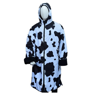 Changing Towel Robe for Adults <b>Men</b> Women Hooded Wet-suit Change <b>Poncho</b> for Surfing Swimming - Product Image 2