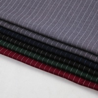 Tissu TR luxueux au toucher doux, tissé teint en fil, texture premium pour costumes et vêtements pour filles, idéal pour la confection de costumes masculins haut de gamme