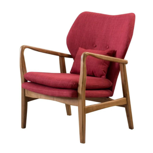 เก้าอี้เลานจ์กรอบไม้สักสไตล์โมเดิร์นเก้าอี้ห้องนั่งเล่นบ้านที่สะดวกสบายสุดๆเฟอร์นิเจอร์ห้องนั่งเล่น - Product Image 4