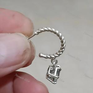 ต่างหูมิสติกโทแพซ เงินแท้ ทำมือ ประดับอัญมณี - Product Image 4