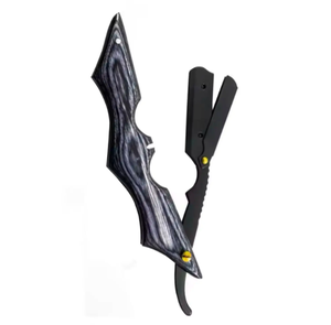 Beaux rasoirs de barbier en acier inoxydable noir pour enlever la barbe Outils de nettoyage de qualité industrielle - Product Image 4