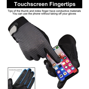 Factory-Made Cycling Racing Gloves Full <b>Finger</b> Touchscreen Technology Non-Slip Wear Resistant Mountain <b>Bike</b> Eco-Friendly - Product Image 5