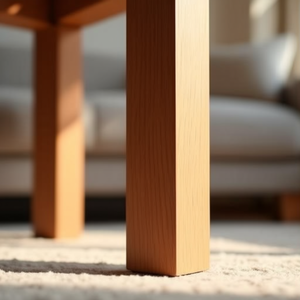 Furniture Legs Angle Bracket Leg L.250mm Beech Wood ECE - Product Image 3