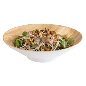 ชุดเครื่องครัวหัตถกรรมทำจากไม้ไผ่ชามสลัดทรงกลมใส่โลโก้ได้2023ออกแบบได้ตามที่ต้องการ - Product Image 4