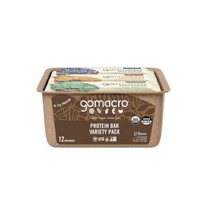 GoMacro MacroBar Organic Vegan Protein <b>Bars</b> - Protein Variety Pack (2.3-2.4 Ounce <b>Bars</b>, 12 Count) - Product Image 4