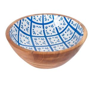 Bol de service multifonctionnel en bois pour fruits et salades, bol à soupe, service de table pour la maison et l'hôtel, bols de service de luxe pour soupe - Product Image 1