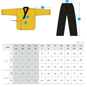 Uniforme de Taekwondo Personalizado, Tela Transpirable de Ajuste Personalizado, Karate Dobok con Cinturón para Entrenamiento y Uso Profesional - Product Image 6