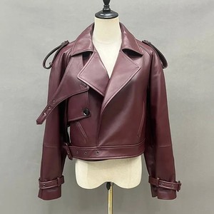 GAF Wholesale Rates 2025 Lady Fashion Natural <b>Sheep</b> <b>Jacket</b> Women Clothing Leather Oversized Leather Fashion <b>Jacket</b> - Product Image 1