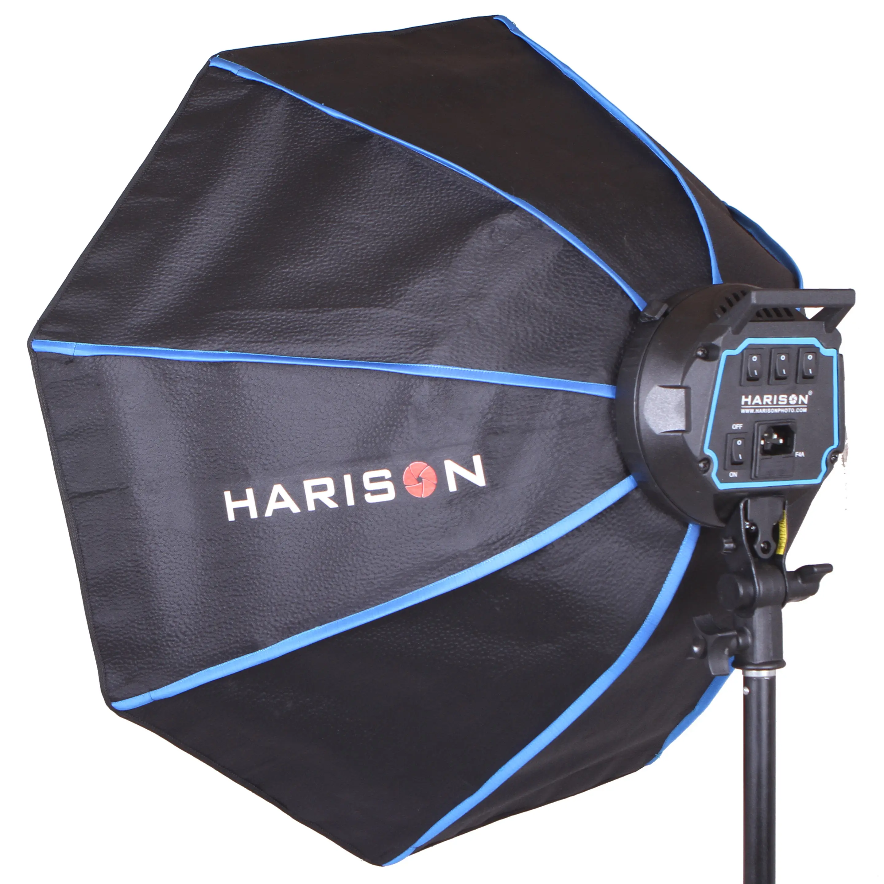 अत्यधिक परावर्तक लंबी जीवन कपड़े Harison 60 cm अष्टकोना जल्दी खोलने के साथ Softbox ई-प्रकार अंगूठी और डबल विसारक प्रणाली