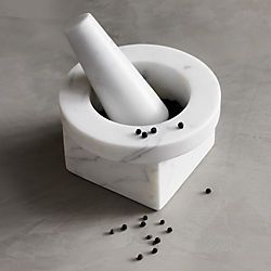 Mortier et pilon en céramique écologique, durable, de qualité alimentaire, gris, pour herbes et épices - Product Image 6