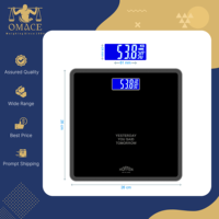 Balance numérique personnelle portable à plateforme antidérapante, alimentée par batterie, avec écran LCD en verre trempé, à prix bas et forte demande