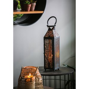 โคมไฟโลหะ LED สำหรับตกแต่งในร่มและกลางแจ้งโถเทียนสำหรับตกแต่งสวนในบ้านเทศกาลคริสต์มาส - Product Image 3