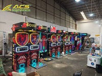 Nouvelle machine de jeu d'arcade de boxe ACS, simulateur de force de frappe à monnayeur, pour centres commerciaux et lieux de divertissement, version anglaise