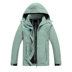 Chaqueta Impermeable para Mujer, Ligera, con Capucha, Cortavientos, para Senderismo, Trekking y Caminatas, Color Verde Guisante - Product Image 1