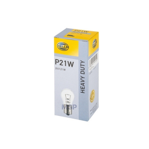 8GA002073241 - Halogen Bulb - P21W - Heavy Duty - 24V - 21W - <b>Socket</b> Type Bulb: BA15s - Box - HEAVY DUTY - MSP Export - Product Image 1