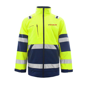 Chaqueta de Seguridad Reflectante de Alta Visibilidad, Impermeable, Transpirable, de Secado Rápido, Certificada CE, de Nailon/Poliéster para Hombre - Product Image 1