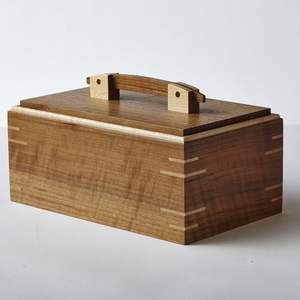 Boîte-cadeau en bois traditionnelle 100% faite à la main et boîte de rangement de bijoux pour la décoration de Noël - Product Image 5