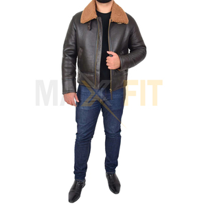 2024 MAXFIT ENTERPRISES Logo personnalisé imprimé veste en cuir Pakistan fait vente chaude col montant hiver toile tissu - Product Image 6