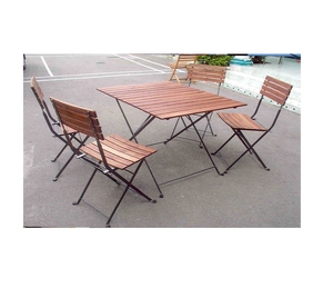 Conjunto de muebles de jardín de asiento comercial de lujo de alto estándar Madera de alta calidad de proveedor de Vietnam - Product Image 1