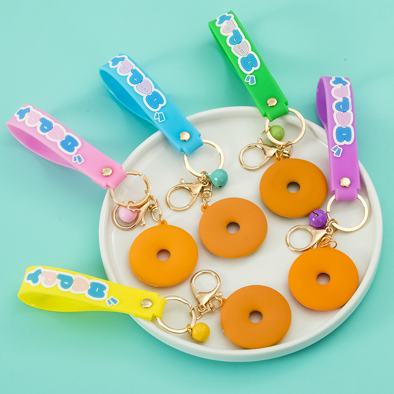 Llavero de Donut Realista Kawaii, Llavero de PVC Suave en 3D, Llavero de Comida y Postre, Colgante para Mochila Escolar, Amuleto para Niños Llavero de Donut Realista Kawaii, Llavero de PVC Suave en 3D, Llavero de Comida y Postre, Colgante para Mochila Escolar, Amuleto para Niños