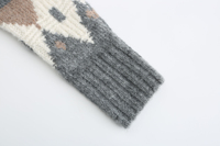 Nouveauté sur mesure OEM femmes pull Plaid tricoté haut pull à manches longues Style pull tricots vêtements 2025