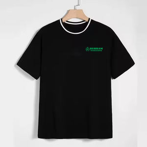 เสื้อยืดคอกลมทรงหลวมสำหรับผู้ชาย ผ้าฝ้าย 100% เป็นมิตรกับสิ่งแวดล้อม ไม่ยับง่าย แฟชั่น ราคาถูก รับสกรีนโลโก้ ขายส่ง แขนสั้น - Product Image 5