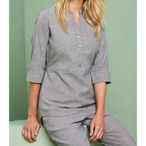 Women's Customizable Tunic Breathable Eco-Friendly Nurse Scrubs <b>Uniforms</b> Embroidered Spa Beauty Salon Work Hospital - Product Image 1