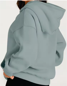 Elegante personalizado hombre mujer y niños ropa sudaderas con capucha algodón transpirable liso polar tela Sudadera con capucha - Product Image 6