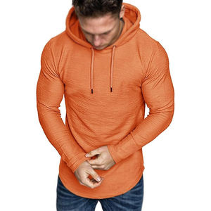 Pull de couleur unie 100% coton sweats à capuche et sweat-shirts pour hommes utilisation pour la saison d'hiver hommes mode Sport sweats à capuche sweat - Product Image 2
