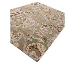 Alfombras de Lana Tejidas a Mano Hacienda Green, Estilo Boho Tra-15057 para el Hogar, Diseño Rectangular Hecho a Mano para Dormitorio, Sala de Estar, Junto a la Cama - Product Image 2