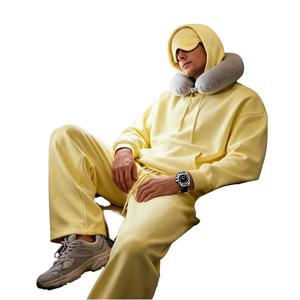 Men's Autumn Customizable 100% Cotton Hoodies Urban Casual Hooded Sweatshirt Lightweight Quick Dry Everyday Pullover Hoodie - Product Image 5