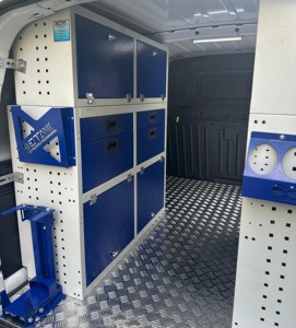 Gabinetes y estantes de vehículos modulares de alta calidad Soluciones de almacenamiento de servicio móvil para material metálico de estante de furgoneta OEM - Product Image 2