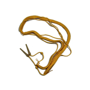 Accesorios uniformes cómodos Aiguillettes dorados ceremoniales de EE. UU. hechos a medida con dos puntas hechas de alambre de lingotes - Product Image 2