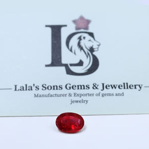 Meilleur prix pour un rubis naturel de Birmanie, 4,16 carats, couleur rouge pigeon, taille ovale, taille de bague, pierre de naissance de juillet, pour la fabrication de bagues et l'astrologie - Product Image 4