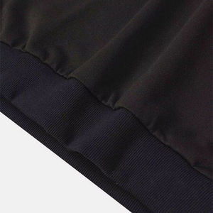 เสื้อฮู้ดบล็อกสีเขียวมะกอก ขาว ดำ สำหรับผู้ชาย เสื้อสวมหัวลำลอง ผ้าฟลีซ สไตล์สตรีทแวร์สำหรับฤดูหนาว - Product Image 2