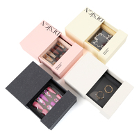 Boîtes d'emballage vides en carton pour ongles pressés, personnalisables avec logo, prêtes à être expédiées, nouvelle vente en gros
