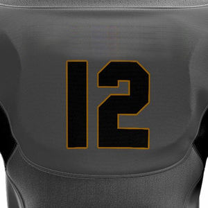 2025 camisetas de fútbol grises personalizadas a la moda de manga corta para hombres, camiseta de fútbol americano, servicio OEM disponible - Product Image 6