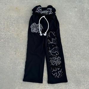 Conjunto Deportivo de Invierno para Hombre, de Lujo, en Color Sólido, Mezcla de Algodón Premium, Sudadera con Capucha y Pantalones Deportivos, Diseño de Corte Regular, para Gimnasio, Viajes, Ropa Casual de Calle - Product Image 2