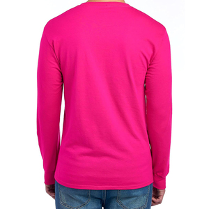 Camiseta de último diseño con cuello redondo, camiseta más vendida para hombre, de manga larga Camiseta holgada transpirable de talla grande, camisetas de manga larga para hombre - Product Image 2